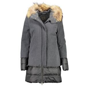 Yes Zee Gray Polyester Jackets & Women's Coat